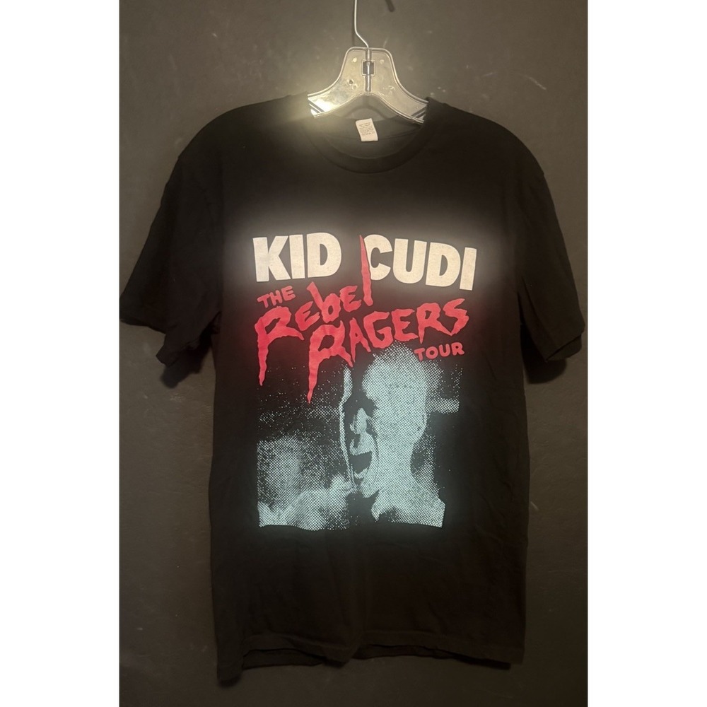 Kid Cudi Rebel Ragers Tour T Shirt Medium Black MIA Big Boi Concert Rap Hip Hop